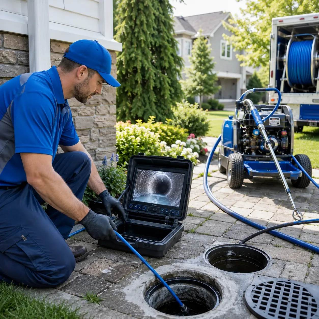 Outdoor drain cleaning professionals serving Ellis Grove, IL